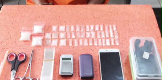 Polisi Kembali Ciduk Pelaku Tindak Pidana Narkotika Jenis Sabu di Sungai Salak Inhil